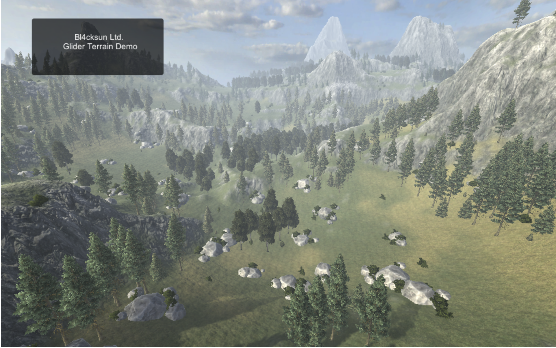 Virtual Gliding Game – Massive terrain support
